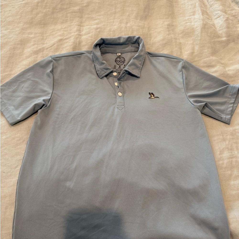 Boys Light Blue Polo Shirt (dri fit material)